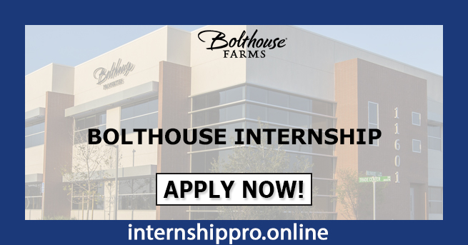 Bolthouse Internship